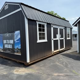 12 x 20 Lofted Low Wall Shed $8,202