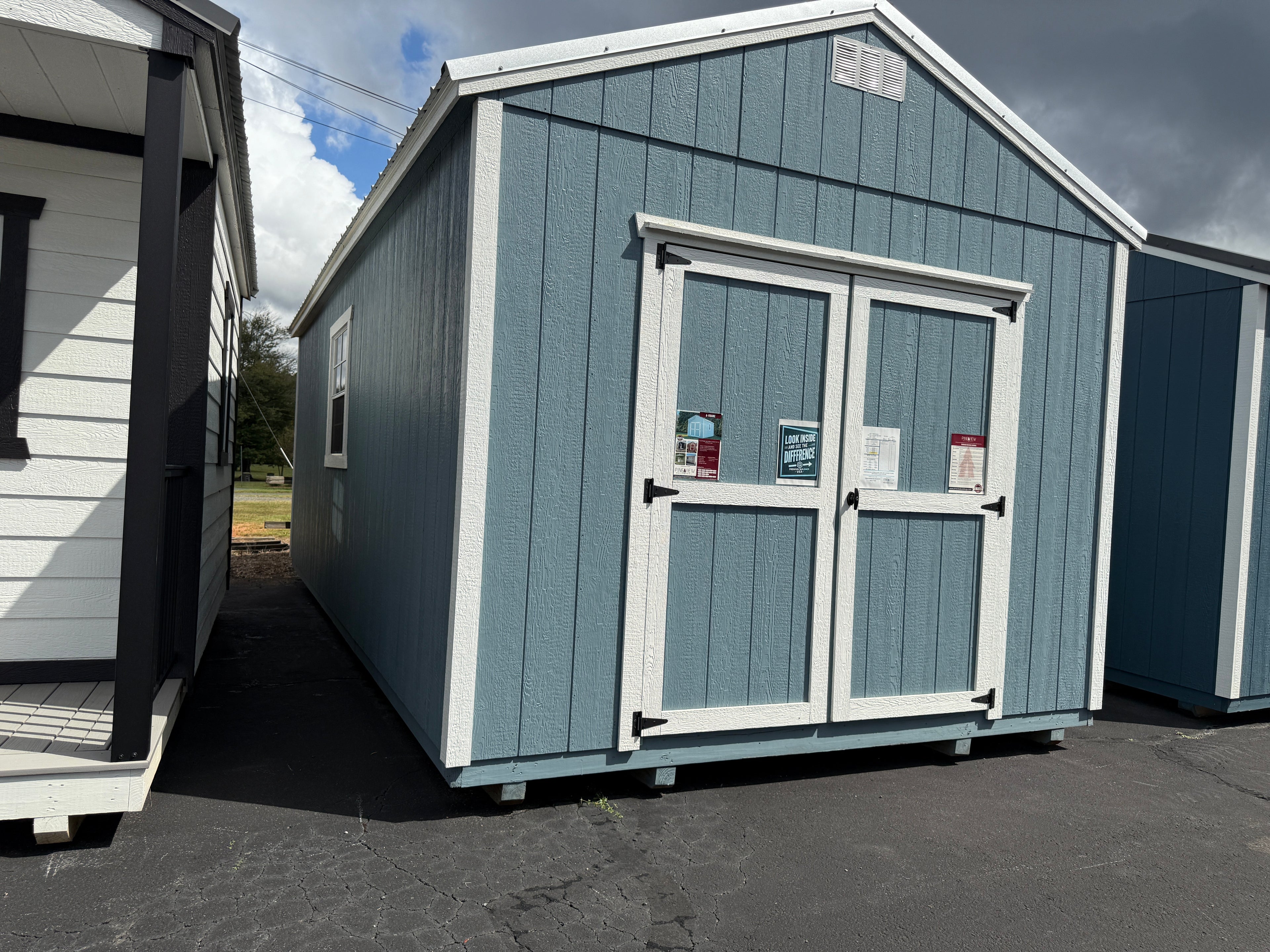 12 x 24 A Frame High Wall Shed