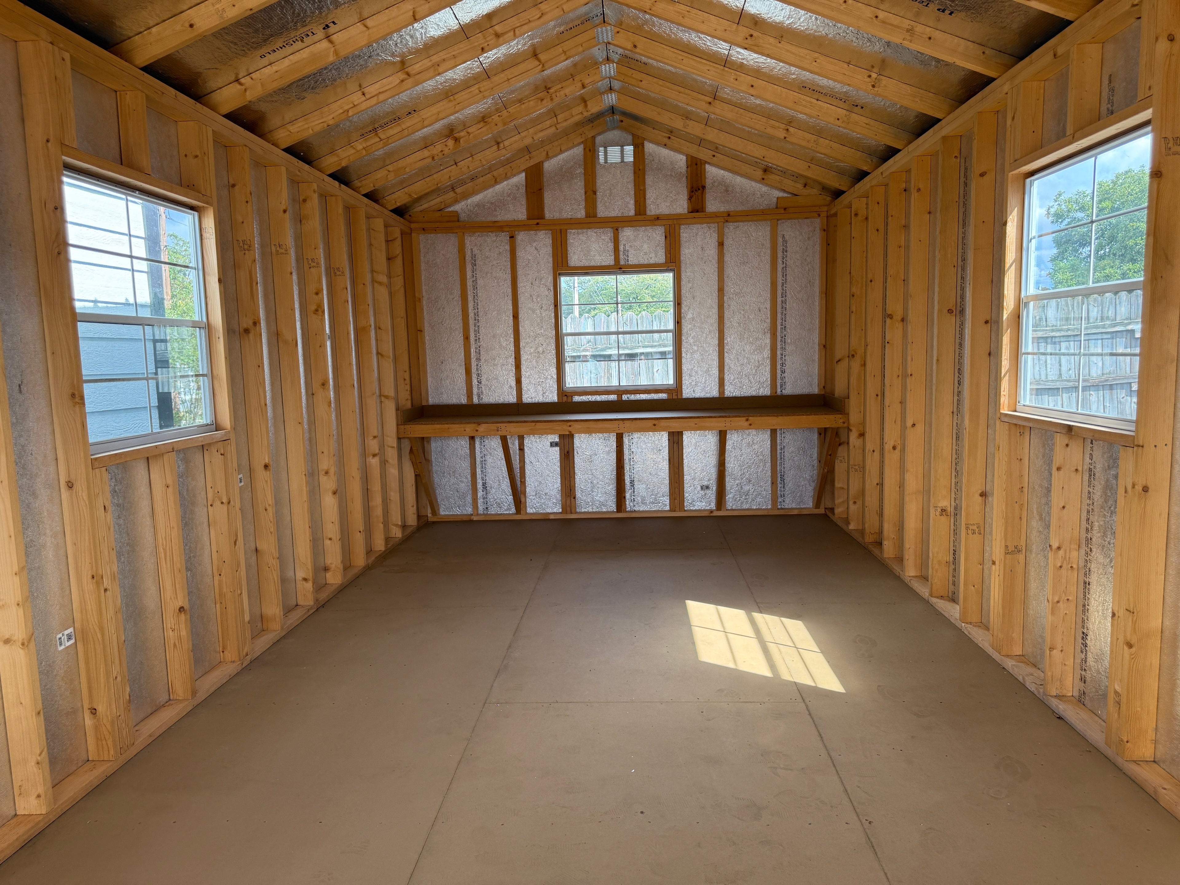 12 x 24 A Frame High Wall Shed