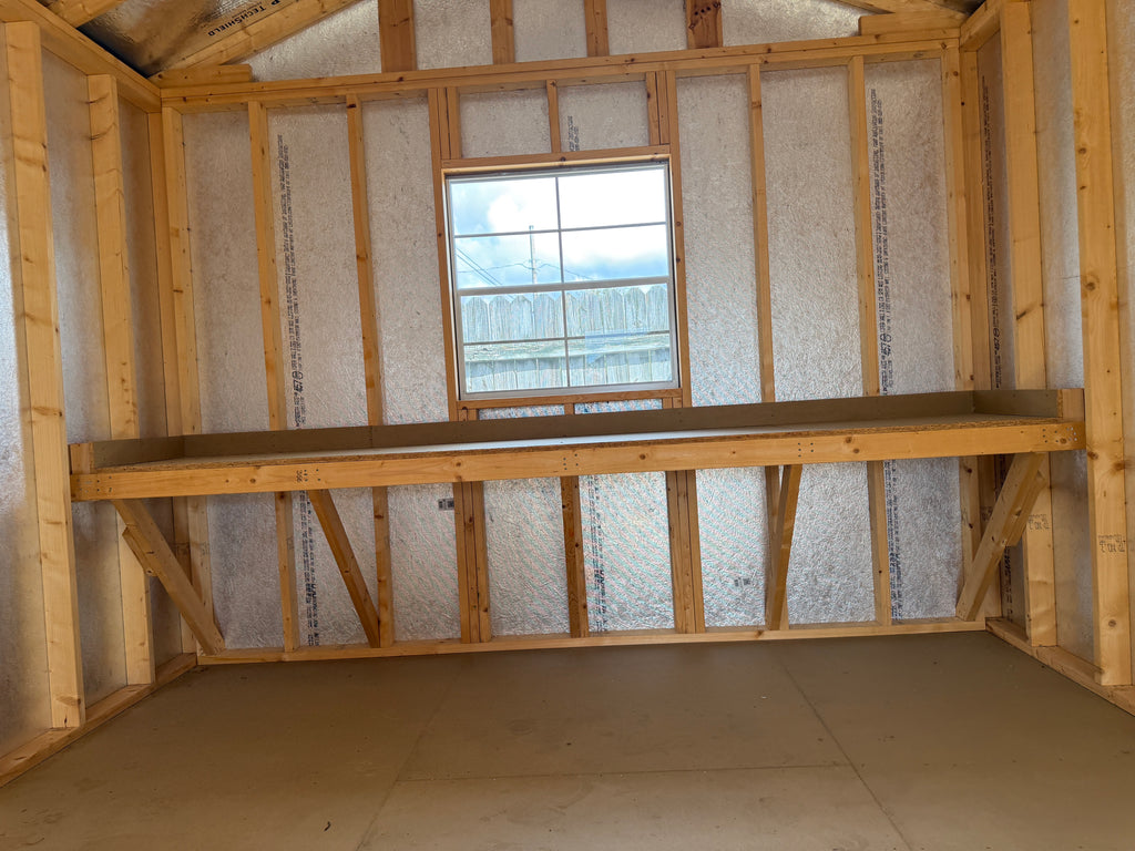 12 x 24 A Frame High Wall Shed