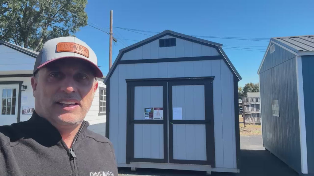 10×16 Lofted Low Wall Shed $5,312